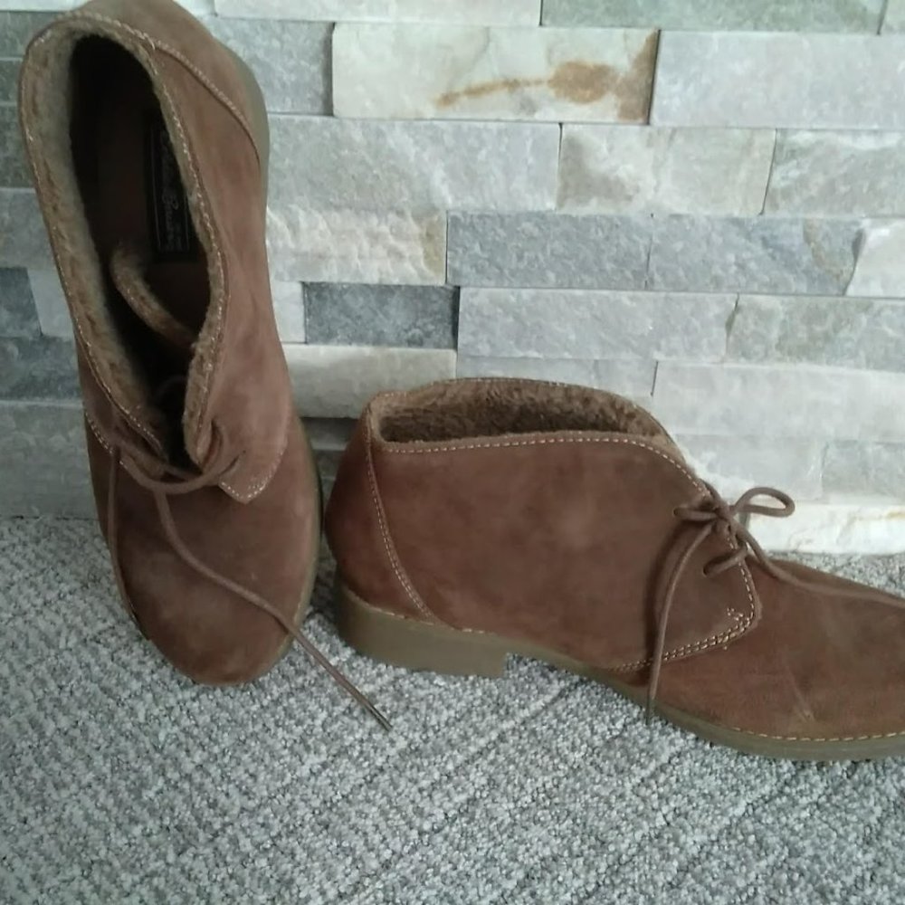 NEW- Eddie Bauer Leather Boots - Picture 1 of 8